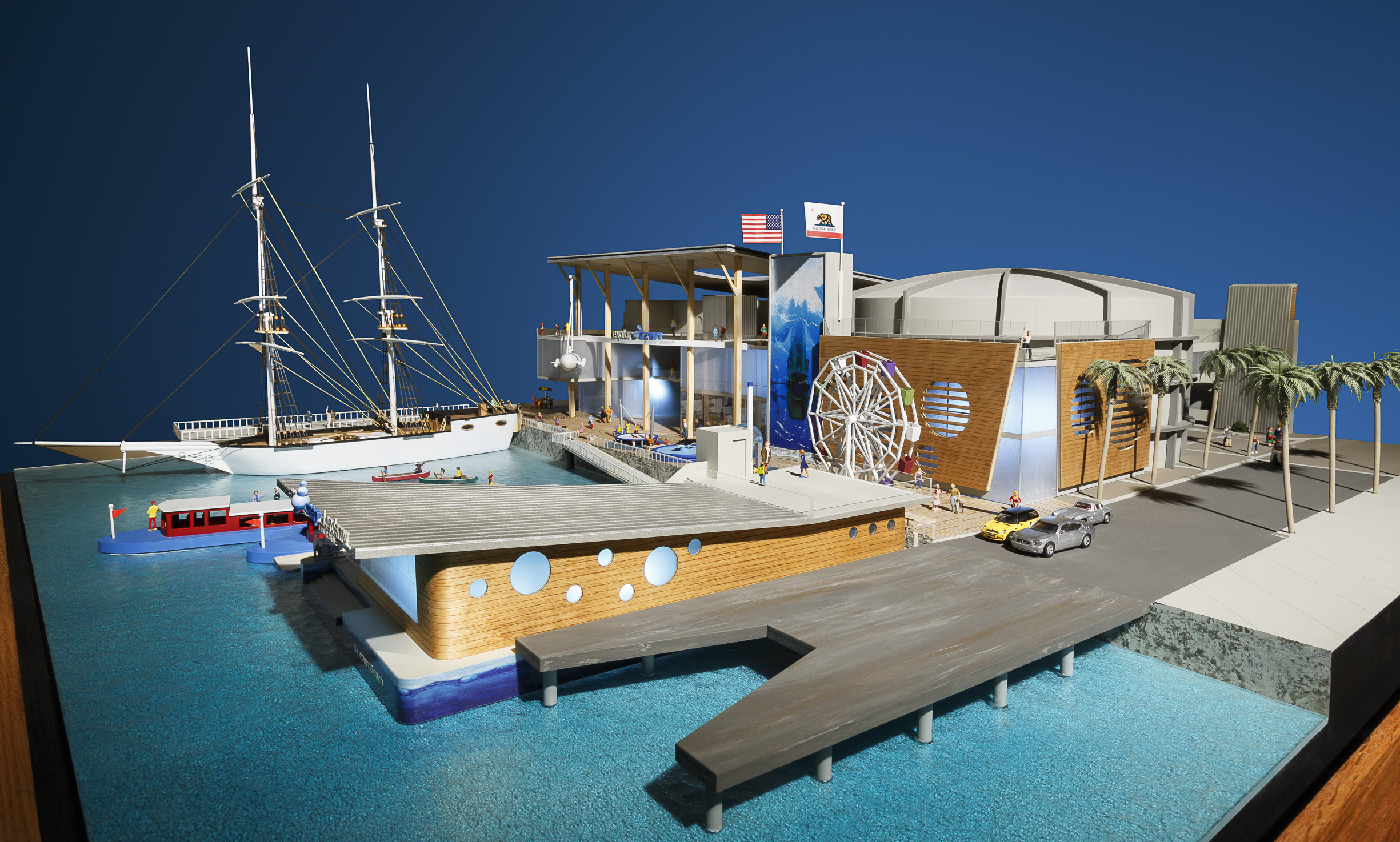 NEWPORT BEACH EXPLORE OCEAN SCALE MODEL